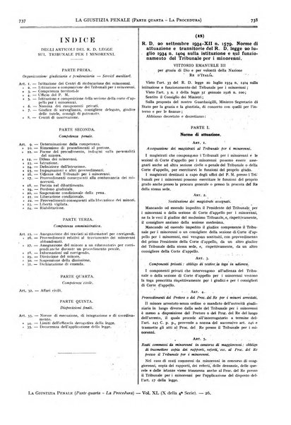 La giustizia penale rivista critica settimanale di giurisprudenza, dottrina e legislazione