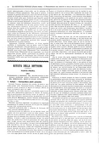 La giustizia penale rivista critica settimanale di giurisprudenza, dottrina e legislazione