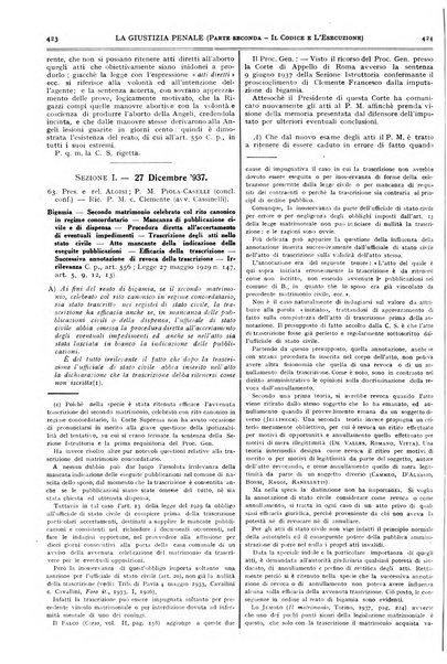 La giustizia penale rivista critica settimanale di giurisprudenza, dottrina e legislazione