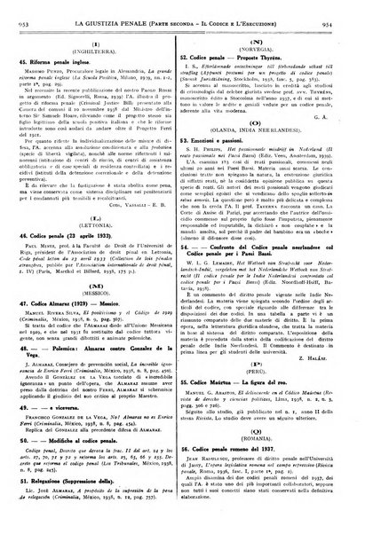 La giustizia penale rivista critica settimanale di giurisprudenza, dottrina e legislazione