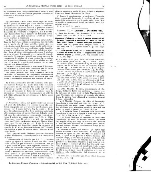 La giustizia penale rivista critica settimanale di giurisprudenza, dottrina e legislazione