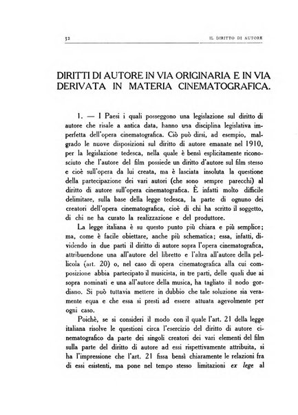 Il diritto di autore rivista giuridica trimestrale della Societa italiana degli autori ed editori