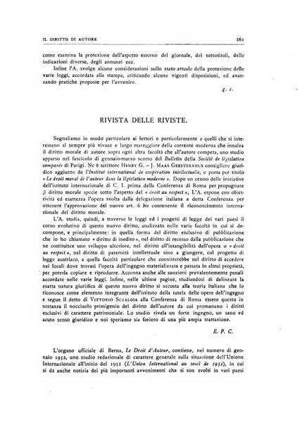 Il diritto di autore rivista giuridica trimestrale della Societa italiana degli autori ed editori