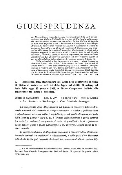 Il diritto di autore rivista giuridica trimestrale della Societa italiana degli autori ed editori