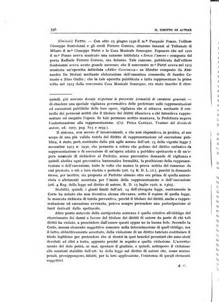 Il diritto di autore rivista giuridica trimestrale della Societa italiana degli autori ed editori