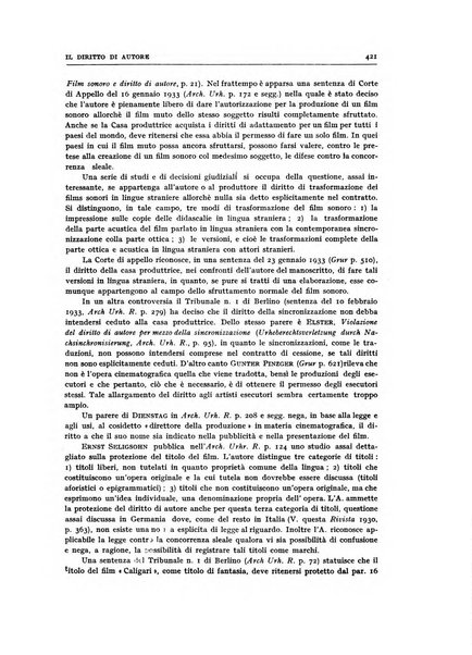 Il diritto di autore rivista giuridica trimestrale della Societa italiana degli autori ed editori