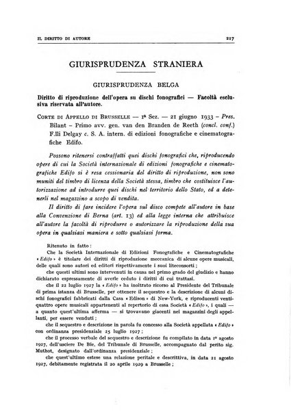 Il diritto di autore rivista giuridica trimestrale della Societa italiana degli autori ed editori