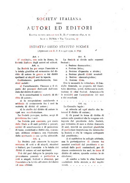 Il diritto di autore rivista giuridica trimestrale della Societa italiana degli autori ed editori