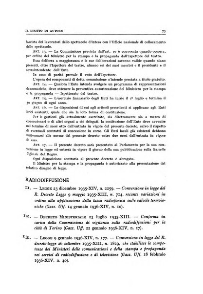 Il diritto di autore rivista giuridica trimestrale della Societa italiana degli autori ed editori