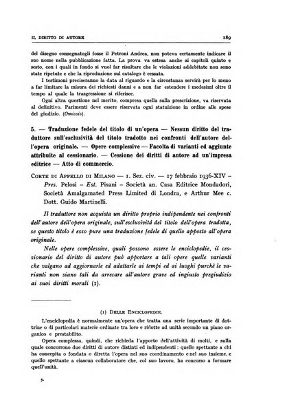 Il diritto di autore rivista giuridica trimestrale della Societa italiana degli autori ed editori