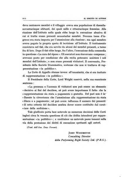 Il diritto di autore rivista giuridica trimestrale della Societa italiana degli autori ed editori