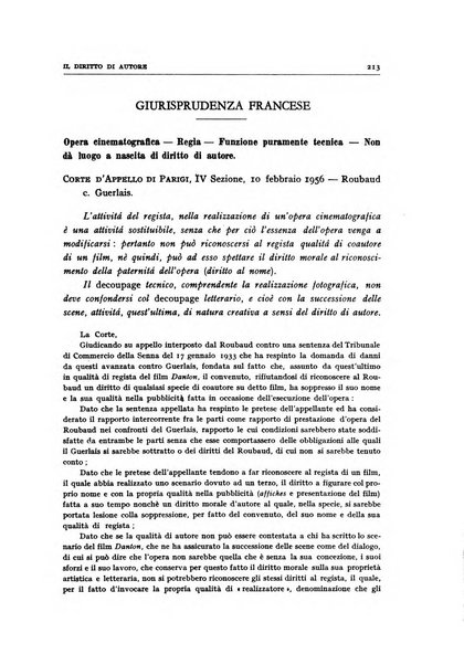 Il diritto di autore rivista giuridica trimestrale della Societa italiana degli autori ed editori