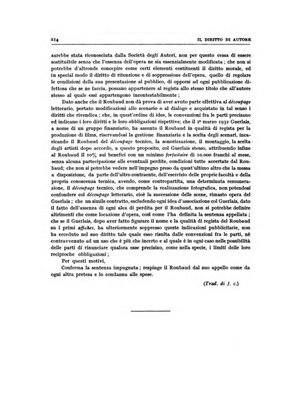 Il diritto di autore rivista giuridica trimestrale della Societa italiana degli autori ed editori