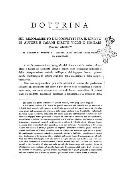 Il diritto di autore rivista giuridica trimestrale della Societa italiana degli autori ed editori