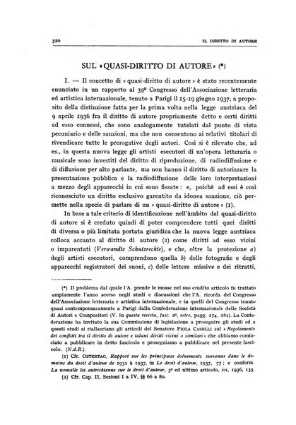 Il diritto di autore rivista giuridica trimestrale della Societa italiana degli autori ed editori