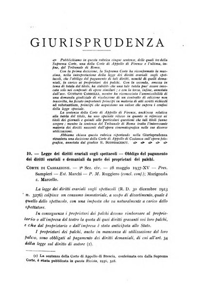 Il diritto di autore rivista giuridica trimestrale della Societa italiana degli autori ed editori