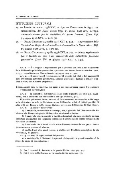 Il diritto di autore rivista giuridica trimestrale della Societa italiana degli autori ed editori