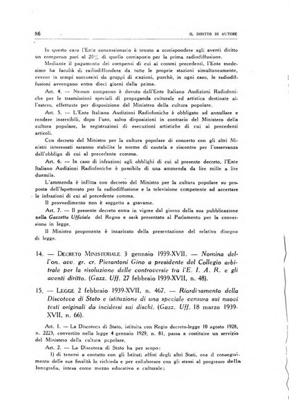 Il diritto di autore rivista giuridica trimestrale della Societa italiana degli autori ed editori