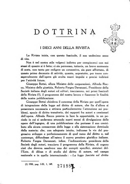 Il diritto di autore rivista giuridica trimestrale della Societa italiana degli autori ed editori