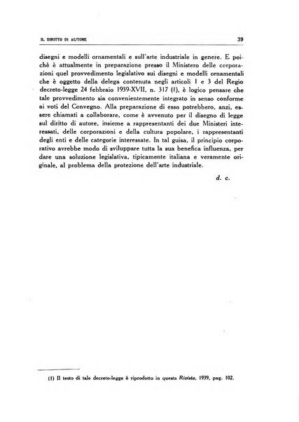 Il diritto di autore rivista giuridica trimestrale della Societa italiana degli autori ed editori