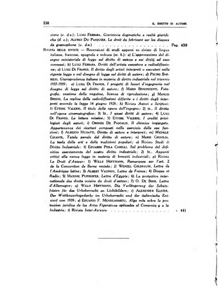 Il diritto di autore rivista giuridica trimestrale della Societa italiana degli autori ed editori