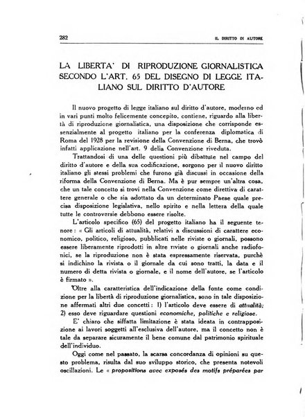 Il diritto di autore rivista giuridica trimestrale della Societa italiana degli autori ed editori