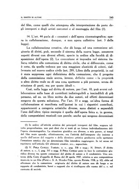 Il diritto di autore rivista giuridica trimestrale della Societa italiana degli autori ed editori