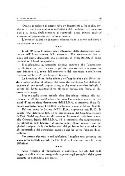 Il diritto di autore rivista giuridica trimestrale della Societa italiana degli autori ed editori