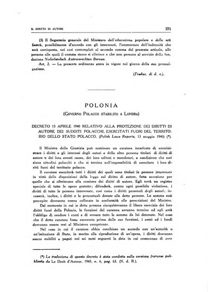 Il diritto di autore rivista giuridica trimestrale della Societa italiana degli autori ed editori