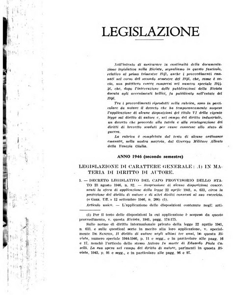 Il diritto di autore rivista giuridica trimestrale della Societa italiana degli autori ed editori