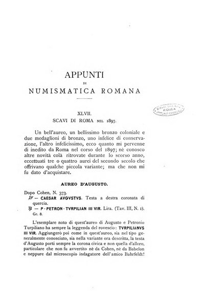 Rivista italiana di numismatica e scienze affini