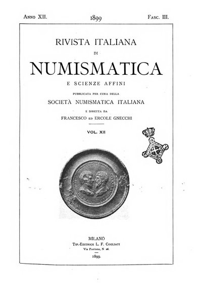 Rivista italiana di numismatica e scienze affini