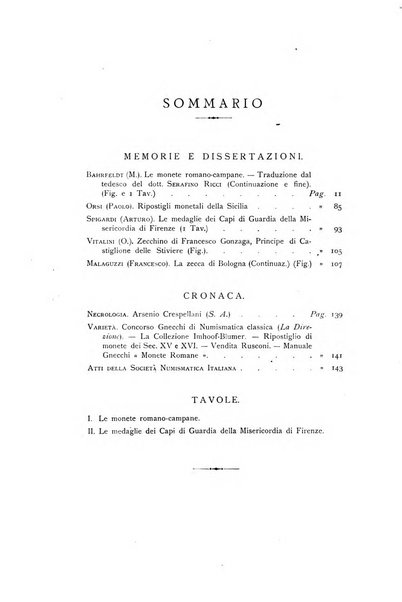 Rivista italiana di numismatica e scienze affini