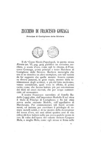 Rivista italiana di numismatica e scienze affini