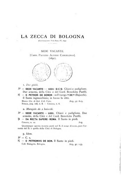 Rivista italiana di numismatica e scienze affini