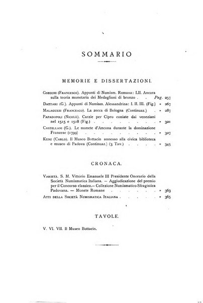 Rivista italiana di numismatica e scienze affini