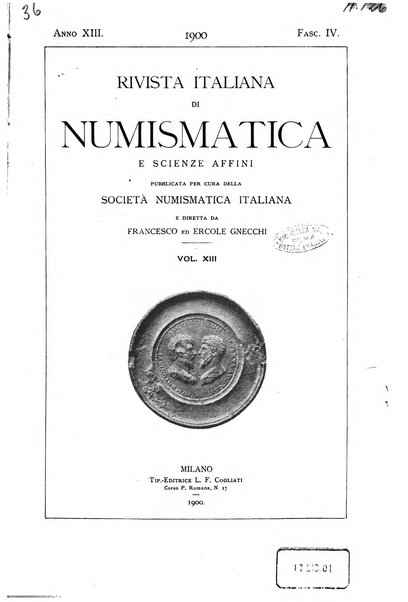 Rivista italiana di numismatica e scienze affini