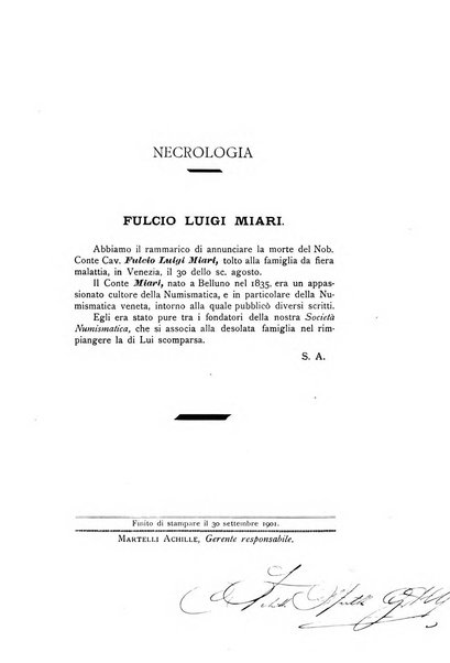 Rivista italiana di numismatica e scienze affini