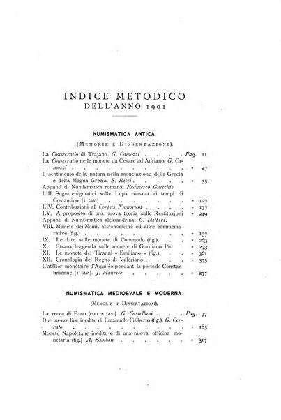 Rivista italiana di numismatica e scienze affini