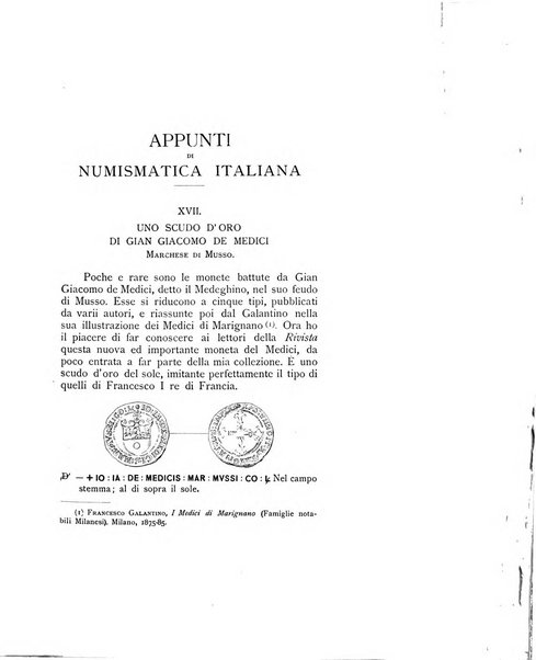 Rivista italiana di numismatica e scienze affini