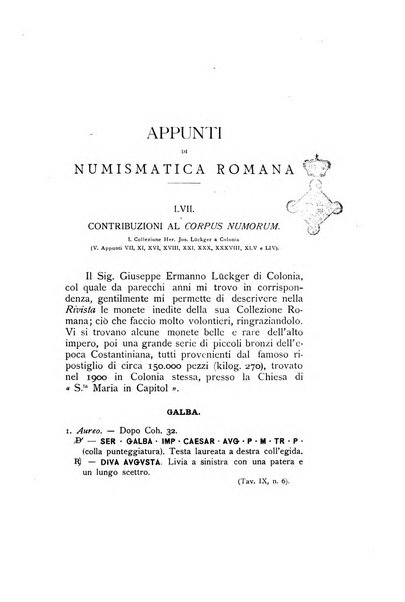 Rivista italiana di numismatica e scienze affini