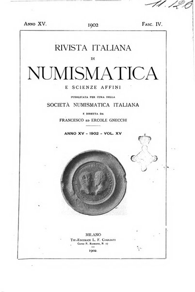 Rivista italiana di numismatica e scienze affini