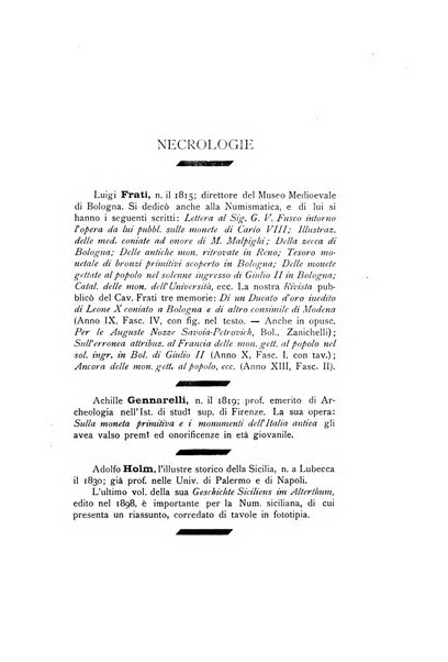 Rivista italiana di numismatica e scienze affini