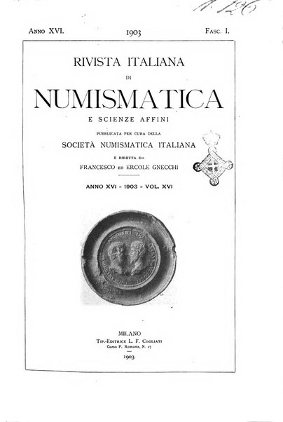 Rivista italiana di numismatica e scienze affini