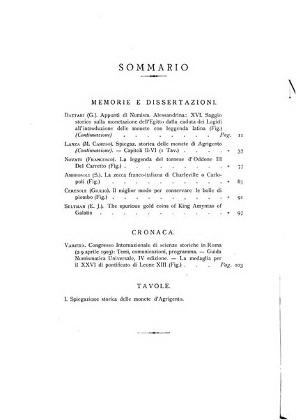 Rivista italiana di numismatica e scienze affini