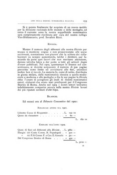 Rivista italiana di numismatica e scienze affini