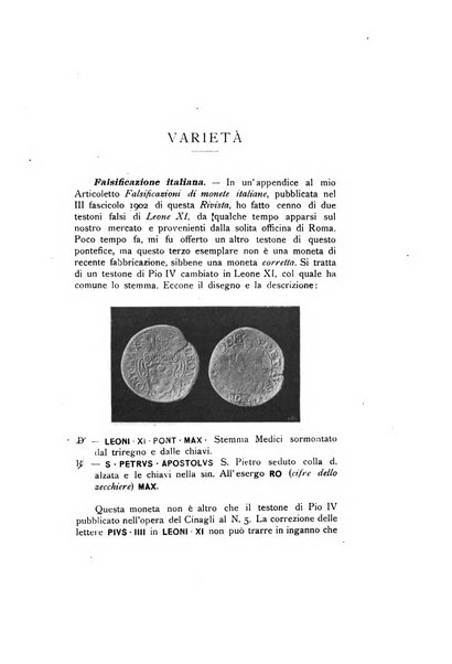 Rivista italiana di numismatica e scienze affini