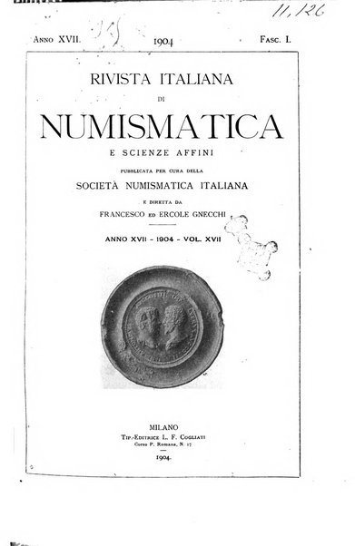 Rivista italiana di numismatica e scienze affini