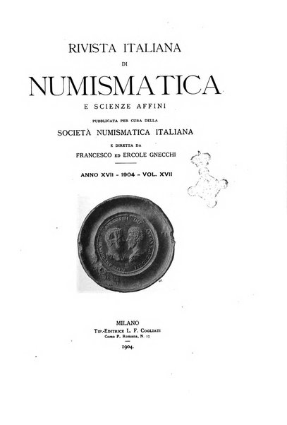 Rivista italiana di numismatica e scienze affini