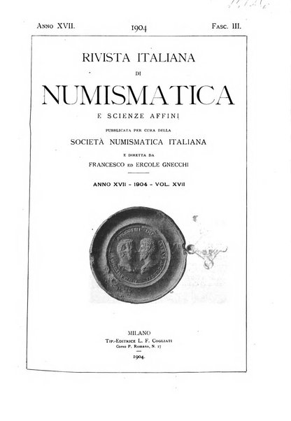 Rivista italiana di numismatica e scienze affini